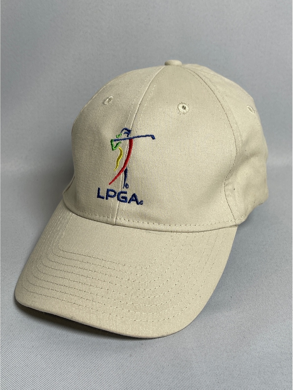 Hit Wear Beige LPGA Embroidered Golf Cap Hat